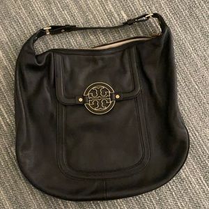 TORY BURCH Black leather handbag